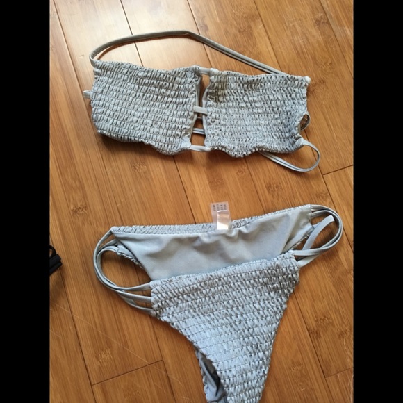 zaful grey bikini